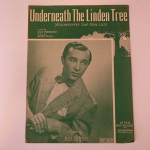 Underneath The Linden Tree 1949 Sheet Music‎